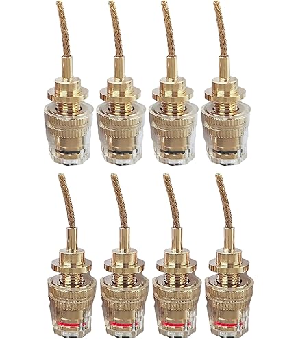 Amazon.co.jp: ONKODO BP-312GC 24K BFA(波型)タイプ バナナプラグ 8本